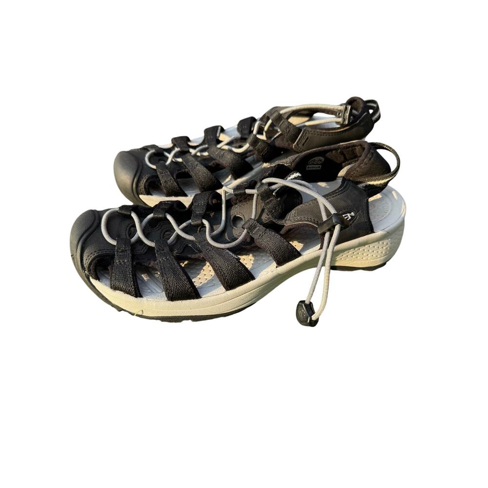 KEEN Astoria West Women’s Closed Toe Sandals Black Gray Size 9.5 Hiking Shoes